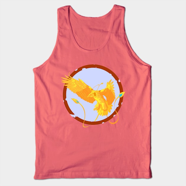 Mythical Firebird, Phoenix Tank Top by Sticker Steve